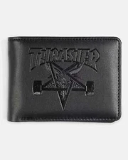 Thrasher Skategoat Leather Bi-Fold Black Wallet