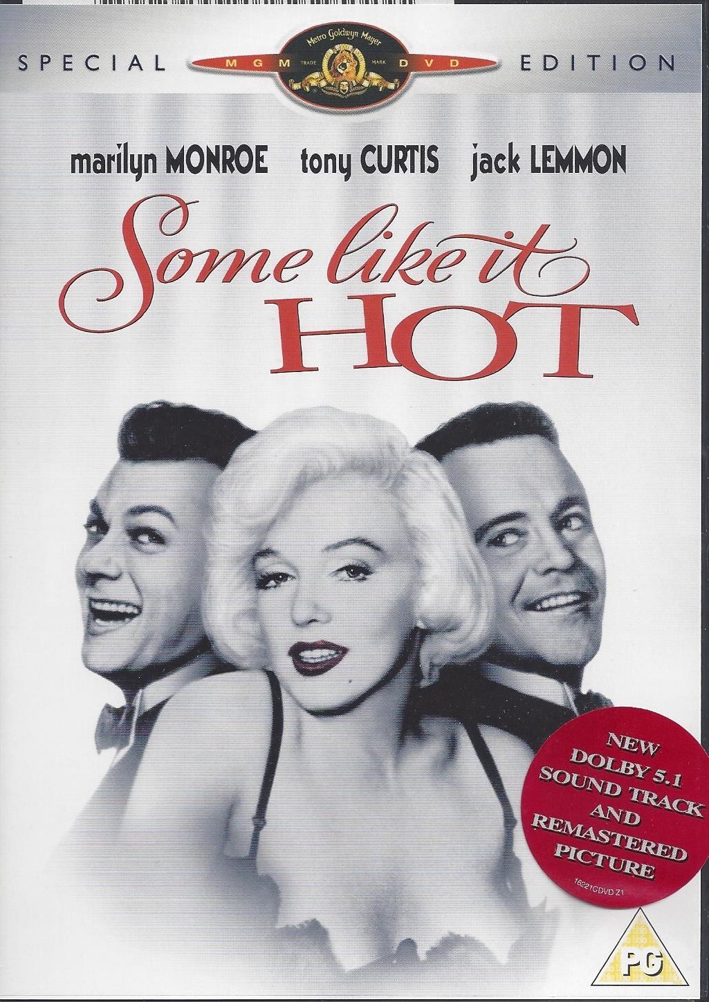 Some Like It Hot (DVD) Jack Lemmon Tony Curtis Marilyn Monroe Joe E. Brown