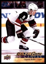 2017-18 UPPER DECK UD CANVAS YOUNG GUNS CLAYTON KELLER ROOKIE ARIZONA COYOTES