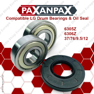 Trommellager Kit für LG Waschmaschine 6306z 6305z 37/76/9,5/12 Öldichtung