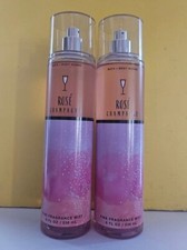 Bath  Body Works Fragrance Mist ROSE CHAMPAGNE Fine Spray 8 fl oz A Set of 2