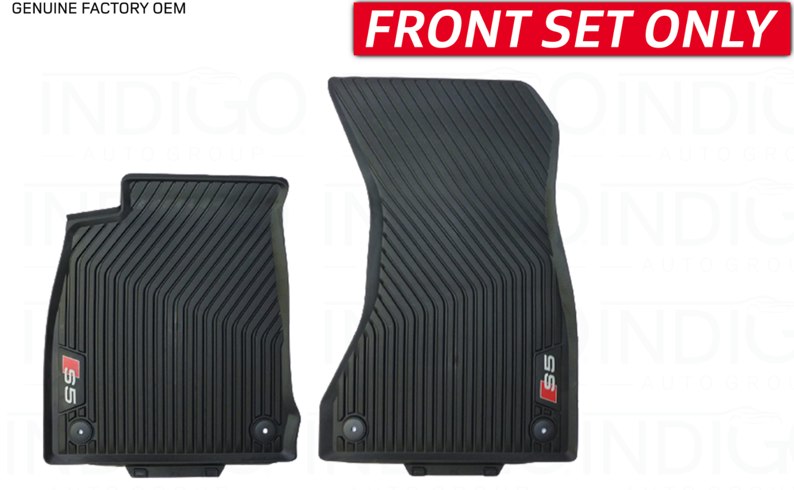Genuine OEM Front AllWeather Rubber Black Floor Mat Set For Audi S5 20182023 eBay