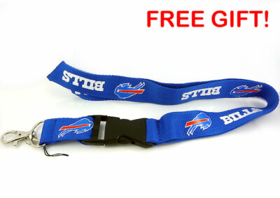 BUFFALO BILLS LANYARD KEYCHAIN - BADGE ID - PLUS FREE GIFT WITH PURCHASE! 