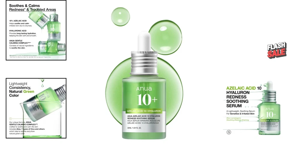 Redness Soothing Serum with 10% Azelaic Acid & 3 Types of Hyaluronic Acid - Image 2 of 4