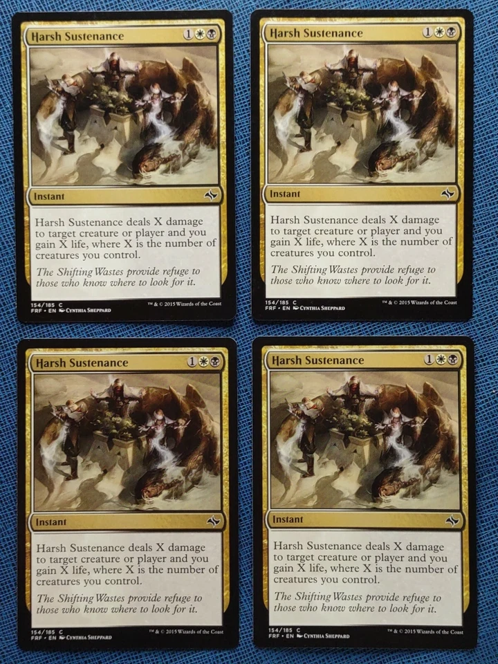 MTG 4x Harsh Sustenance x4 NM Fate Reforged Magic the Gathering Playset - Image 2 of 2