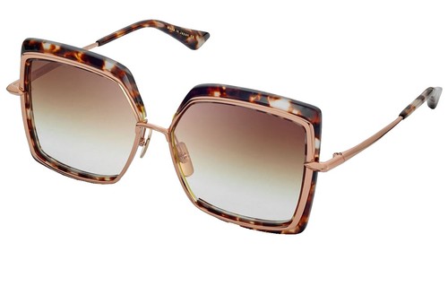 サングラス DITA Dita Eyeweare - EYMORI - Rose gold-el mirage swirl Dita EYMORI Rose Gold El Mirage Swirl/Grey To Peach Gradient