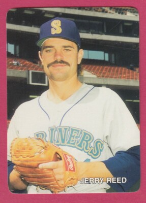 1987 Mothers Cookies # 22 Jerry Reed -- Seattle Mariners