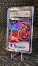 2020-21 Panini Select Rookie Jersey Isaac Okoro Purple Autograph #62/99 CSG 9