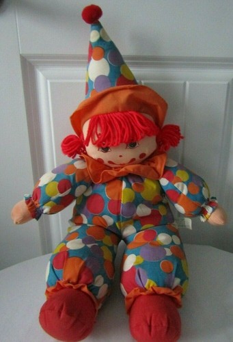 Vintage TB Trading Co Clown 22” Stuffed Toy - Picture 2 of 4