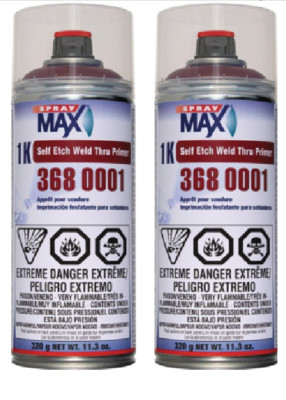 Spray MAX 3680001 1k Self Etch Weld-Thru Primer (Red Brown) (2 Pack)
