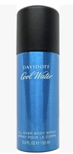 DAVIDOFF COOL WATER ALL OVER BODY SPRAY FOR MEN 5.0 Oz / 150 ml BRAND NEW!!!