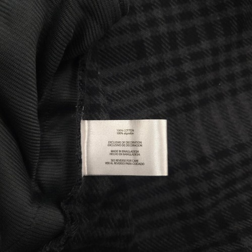 Orvis Shacket Mens XL Black Gray Plaid Flannel Shirt Jacket Side Pockets Heavy - Picture 8 of 10
