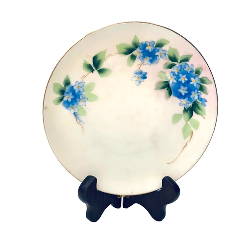 Meito Hand painted blue flower bread plate, vintage china, made in Japan, 7 inch eBay