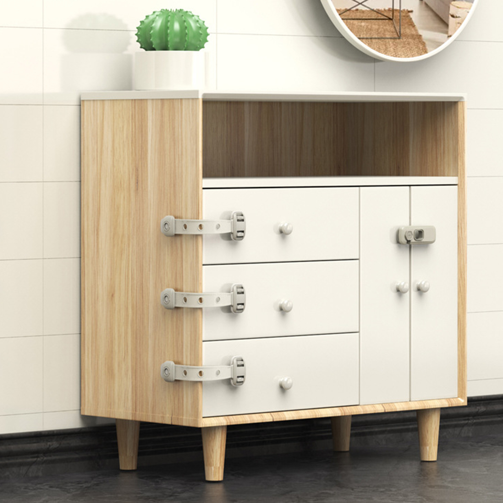 Baby Proof Oven Lock Selfadhesive Prevent Opening Doors Children