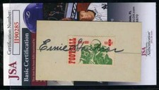 Ernie Stautner JSA Coa Hand Signed 1969 Football Stamp Display Autograph
