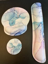 Keyboard Wrist Rest, Coaster  Mouse Pad w/Wrist Support Ergonomic Memory Foam