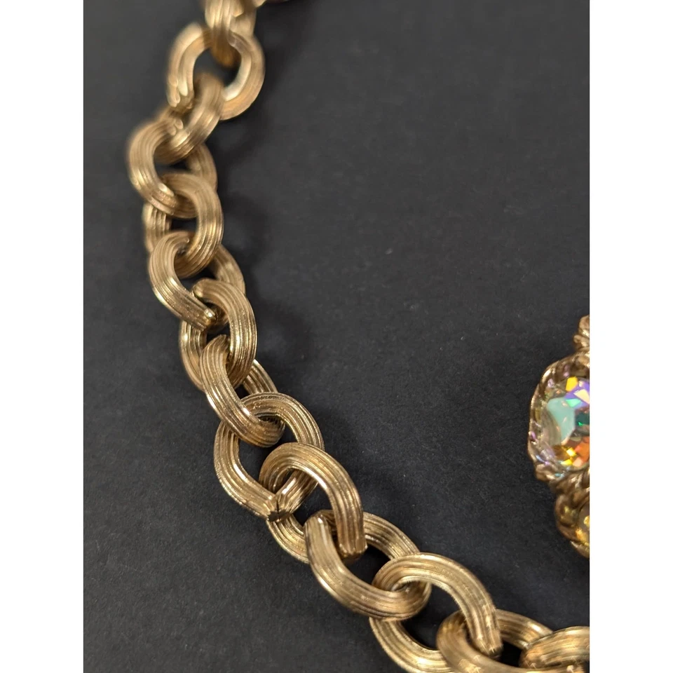 Conjunto de joyas vintage Sarah Coventry AB diamantes de imitación bola colgante collar pendientes Foto 4 de 4