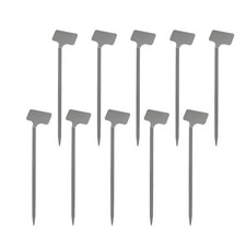 Lot de 10 marqueurs de jardin en acier inoxydable pour plantes d'extérieur 20 c