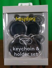 Apple AirTag 4pk Silicone Keychain - heyday  Black E  New In Packaging Sealed