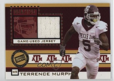 2005 Press Pass Game-Used Jersey Gold /125 Terrence Murphy #JC/TM Rookie RC go9