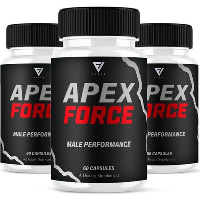 (3 pack) Apex Force Max Performance Supplement, ApexForce Pills - (60 Capsules)