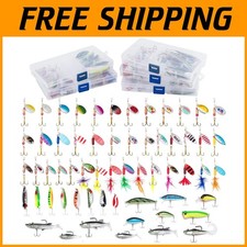Mega 60-Piece Bass Lures Kit with Soft Swimbaits