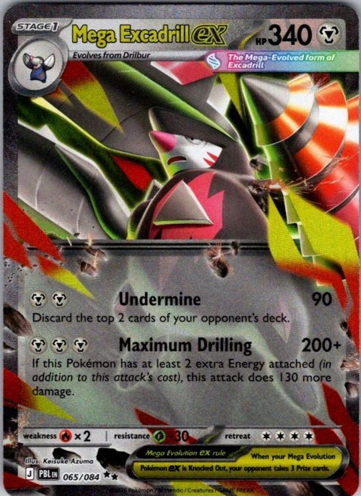 Mega Excadrill Ex 065/084 Me05: Pitch Black for sale | eBay