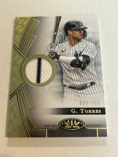  2023 Topps Tier One Gleyber Torres 90/400 Game Used Jersey Relic Yankees ZC1