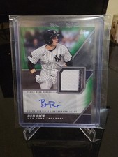 2026 Topps Series 1 Ben Rice Major League Material Patch Auto /99 MLMA-BRI