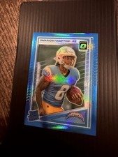 2025 Panini Donruss Optic - Rated Rookie Omarion Hampton #212 Neon Blue Prizm...