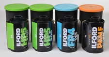 4 Rolls: Ilford  film sampler: HP5 Plus, FP4 Plus, Pan F Plus B&W expired-READ
