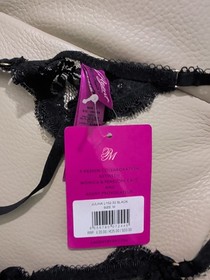 L'Agent by Agent Provocateur Black Lace Thong Size Medium NWT