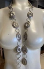 Vintage Sterling Silver Navajo Marcella James 39” Concho Belt Signed
