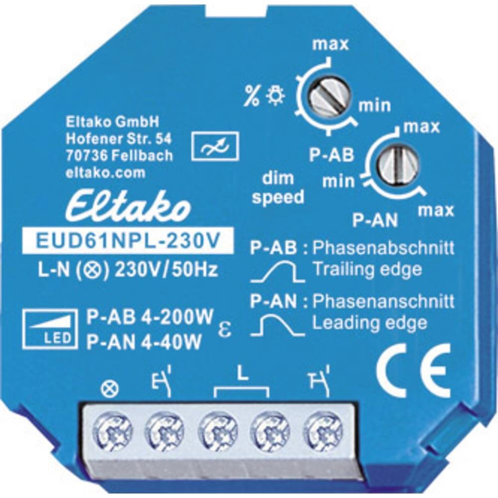 Variateur universel Eltako bleu micromodule variateur de lumière pour lampe LED