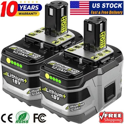 PACK 8.0Ah Lithium Battery For RYOBI P108 18V For One Plus High Capacity P107