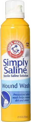 (Pack of 4) Arm & Hammer Simply Saline Solution Wound Wash 7.4 Ounces