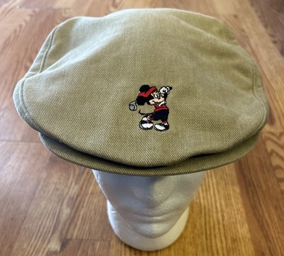 Walt Disney World Golf Newsboy Cap Mickey Mouse Disney Pro Collection Adjust Hat