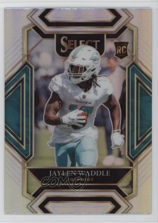2021 Panini Select Club Level Silver Prizm Jaylen Waddle #248 zm0