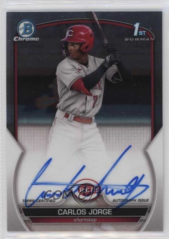 2023 Bowman Chrome Prospect Auto Carlos Jorge #CPA-CJ Auto 0w27
