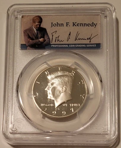 1997 S Silver Kennedy Half Dollar Proof PR69 DCAM PCGS Portrait Label