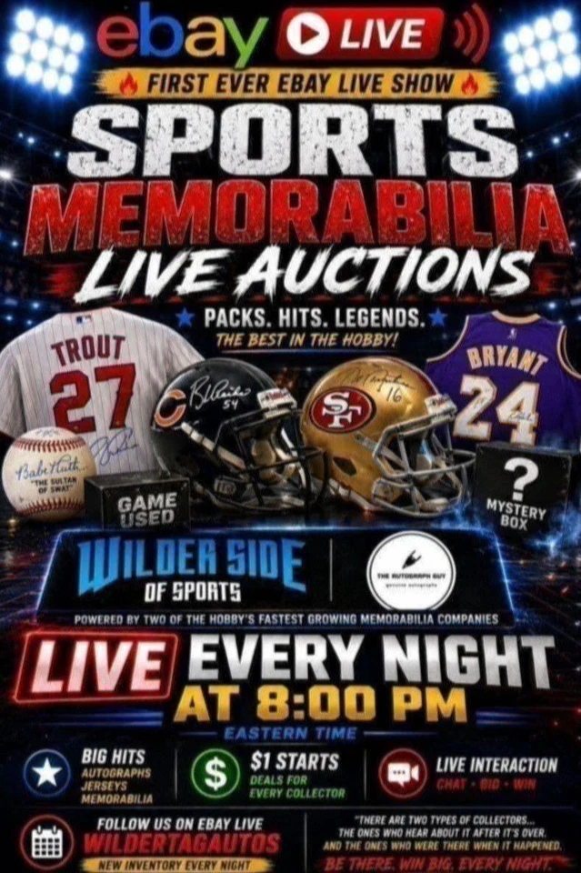 🏆 LIVE SPORTS MEMORABILIA SHOW! 🏆