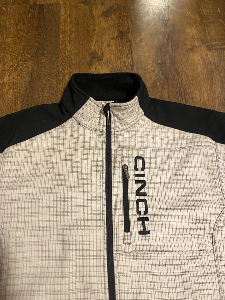 Cinch Jacket Mens Medium M Performance Full Zip Outdoor Western Rodeo Softshell - Image 2 of 3