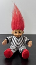 Vintage 1980 s Russ Prisoner Of Love Small Stuffed Troll Doll Red Hair with Tags