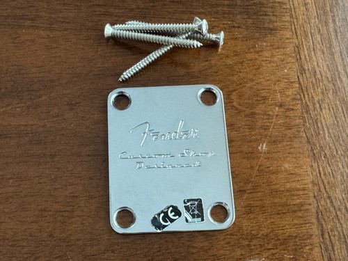 Fender Custom Shop Designed Stratocaster Telecaster Neck Plate RARE! with Screws