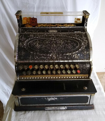 Antique Vintage National Cash Register Model 333 Chrome/Black | eBay