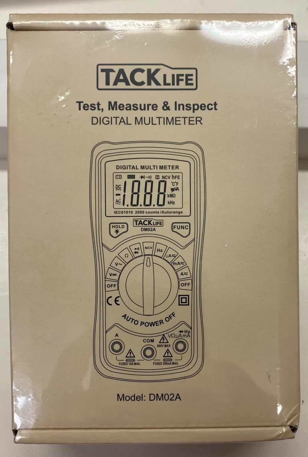 Image of Data hold function of Tacklife DM02A Digital Multimeter
