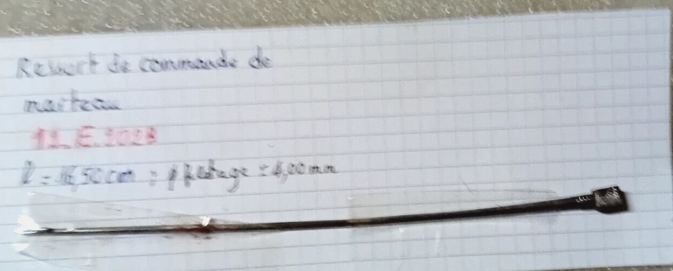 Horloge Comtoise ressort de commande du marteau  (12.E.2023) french clock UHR - Photo 1/1