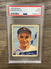 1934 Goudey Minter #63  PSA 2 #PNCARDS