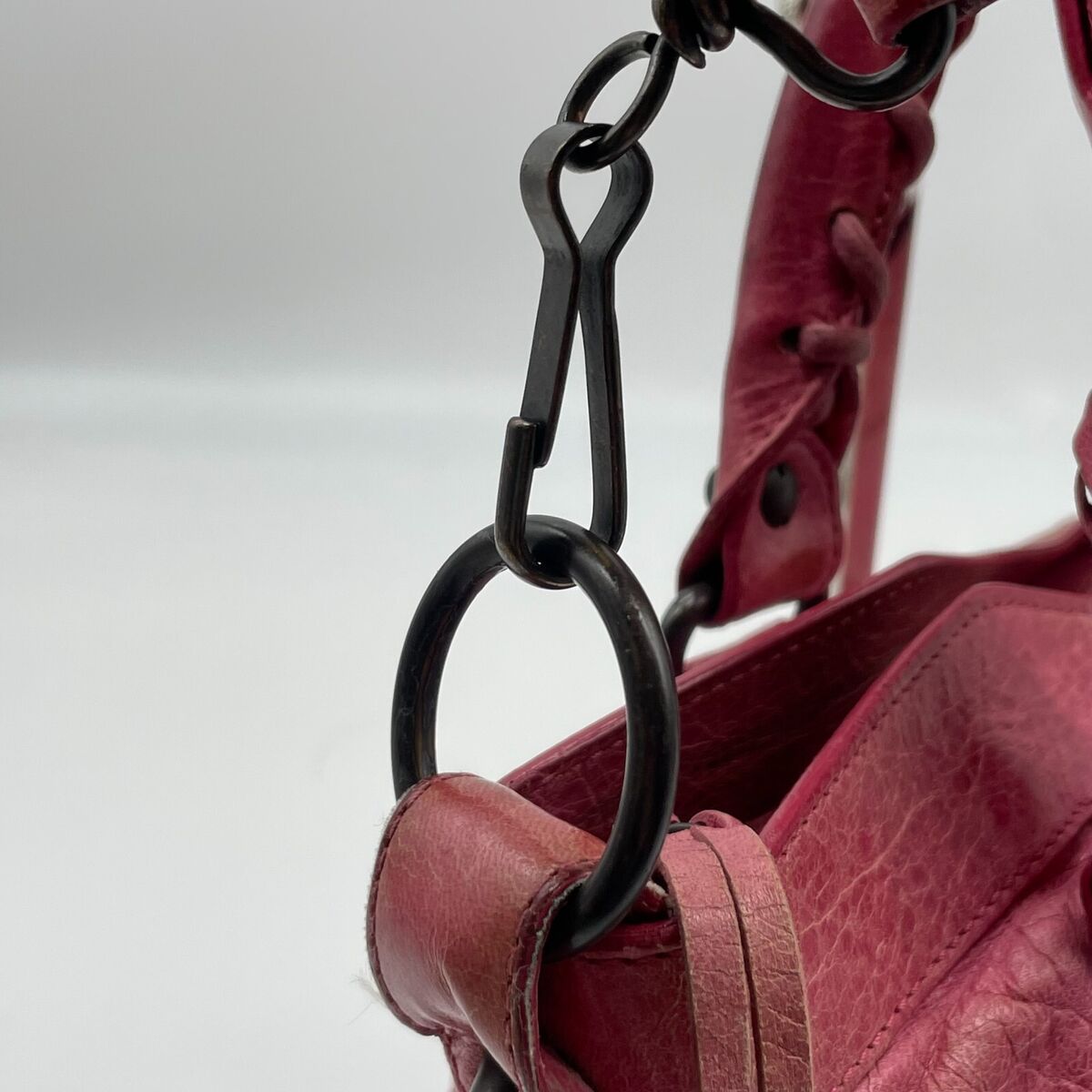 BALENCIAGA The First 2way Handbag Pink Leather 103208 BALENCIAGA The First 2way Handbag Pink Leather 103208