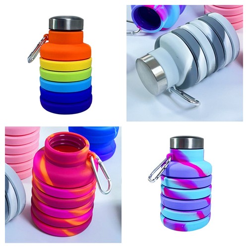 Foldable Reusable Travel Silicone Special Collapsible Water Bottle Leak-proof - Picture 9 of 13